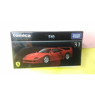 佑子子媽]PRM 31 法拉利F40 (一般) Ferrari 黑盒 TM13184+多美小汽車 TAKARA TOMY