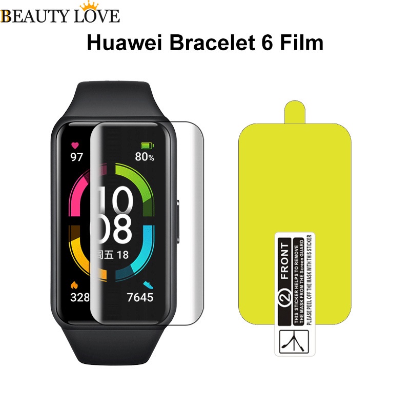 適用於 Huawei Honor Band 6 / en 保護膜的 5Pcs TPU 軟水凝膠保護膜, 適用於 Huaw