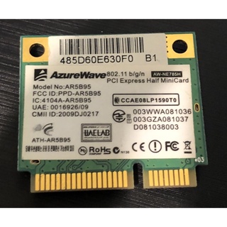 AzureWave AR5B95 802.11 b/g/n MINI PCI-E 半高 無線網卡 筆電用