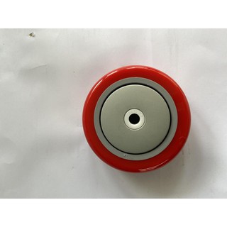 ㊣(三進車輪專業工業用輪批發零售)4inch 紅PU車輪子 手推車用