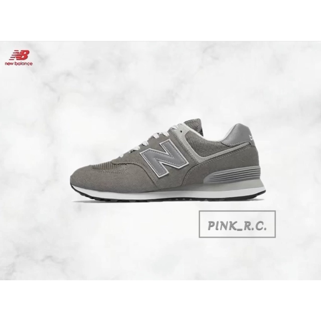 New Balance 574 灰色【PINK_R.C.】ML574EGG D寬 IU同款 李知恩同款