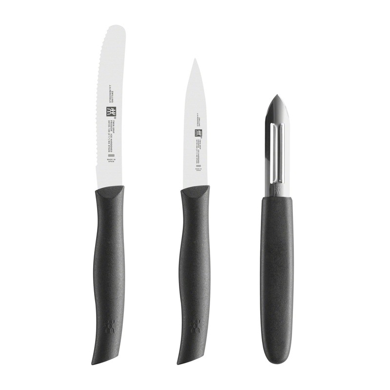 德國雙人牌  三刀組 鋸齒刀+水果刀+削皮刀 【LifeShopping】【現貨】 ZWILLING 38738-000