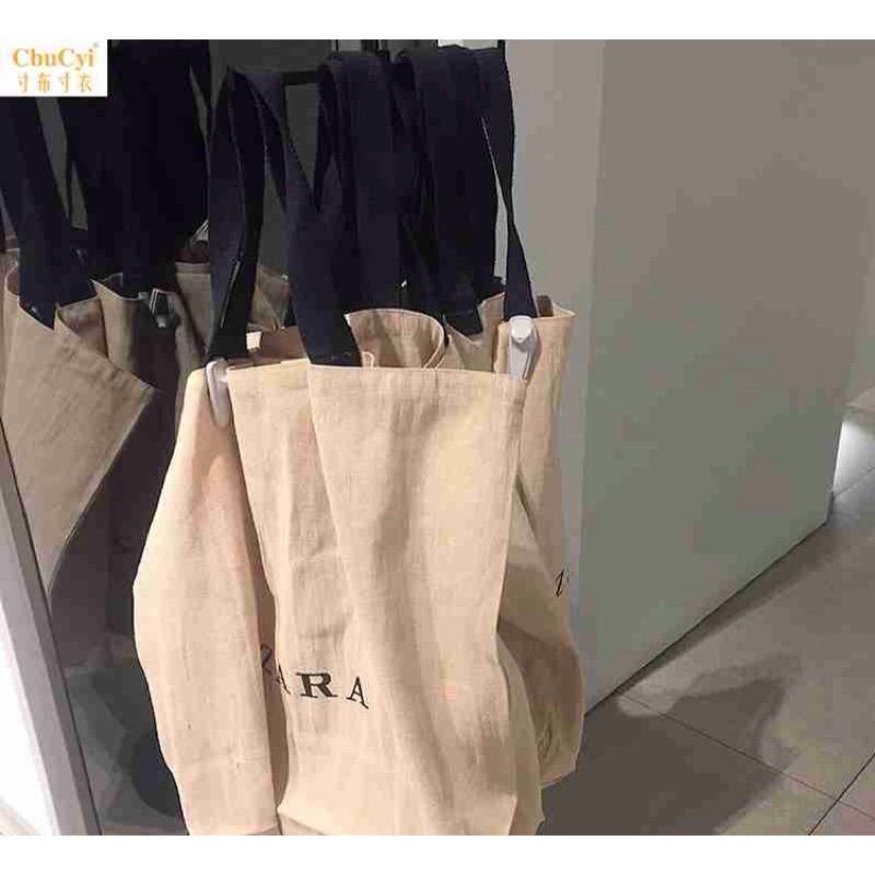 Zara 麻料 大型購物袋 香港