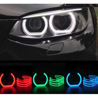 E92 2D RGB-WIFI水晶天使眼 外圈厚度9mm 內圈厚度15mm For BMW汽車原裝天使眼