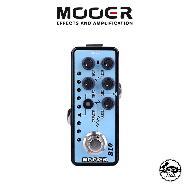 Mooer 迷你前級模擬效果器 018  Custom 100（模擬 Custom audio pt100）【桑兔】