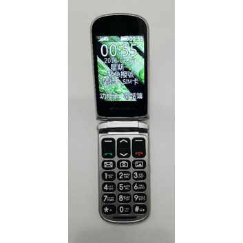 二手INHON G128 2.8 吋(3g)摺疊手機~老人機