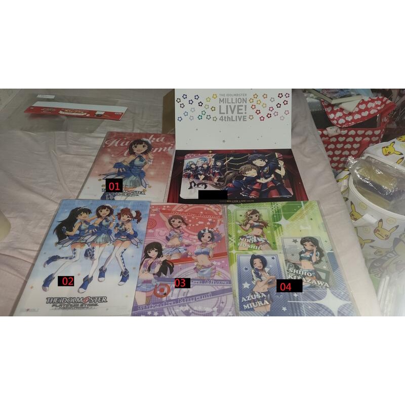 日版 偶像大師 劇場版 百萬人演唱會 資料夾 PS4白金星光 LAWSON限定 天海春香 星井美希 北澤志保 最上靜香