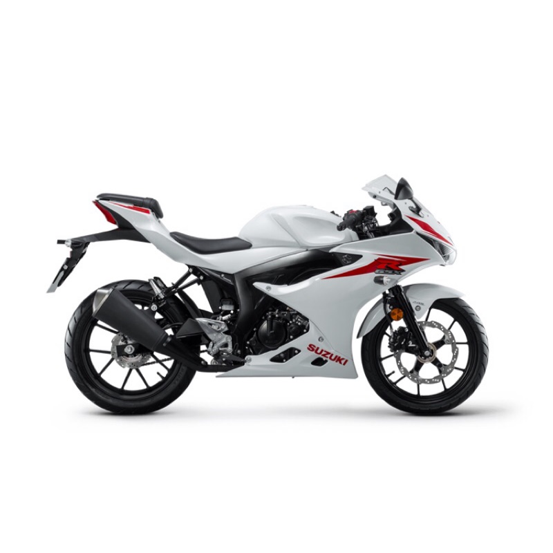 阿瘋走國際gsx R150 白紅配色全車彩貼車身貼白r 蝦皮購物
