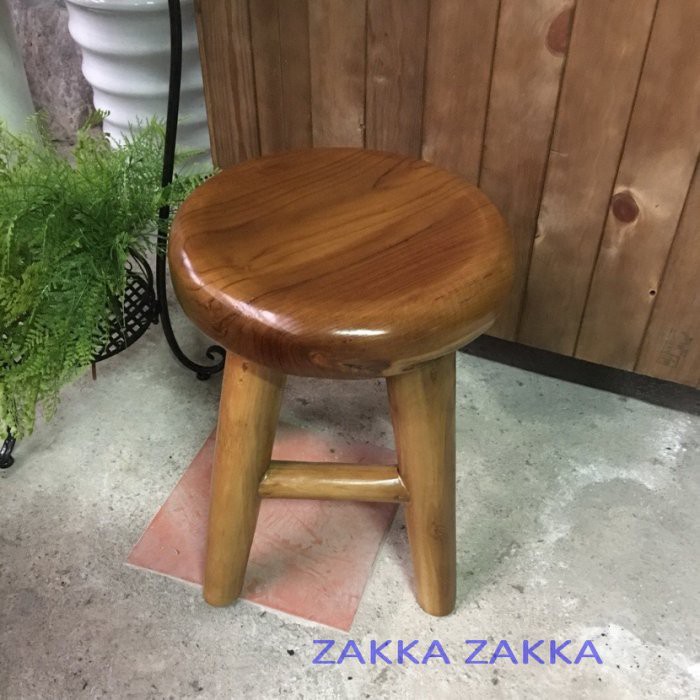 (永美小舖) 厚木椅 椅凳 圓凳 圓椅 凳子 餐椅 實木凳 實木椅 工作椅 寫字椅 印尼柚木 居家客廳餐廰