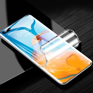 適用於華為 P30 P40 Pro Plus lite 5G 透明軟 TPU 前後全覆蓋螢幕保護膜的超薄水凝膠膜