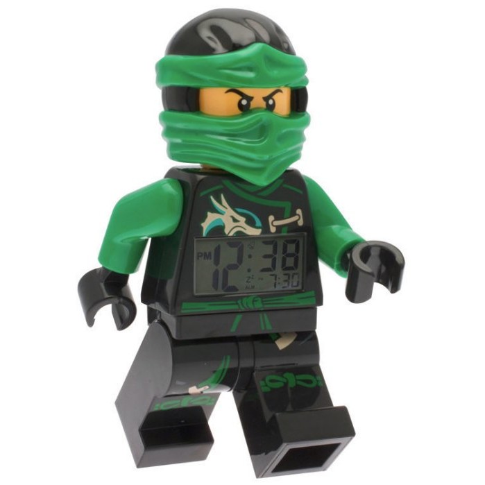 現貨可超取【LEGO 樂高】全新正品/ 綠忍者鬧鐘 Ninjago 旋風忍者 數字時鐘 LLOYD 人偶 公仔 含原廠盒