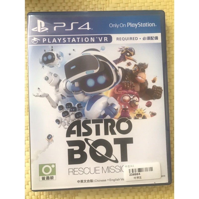PS4  VR 宇宙機器人 救援行動 Astro Bot 中文 救援任務 中文版 二手 中古