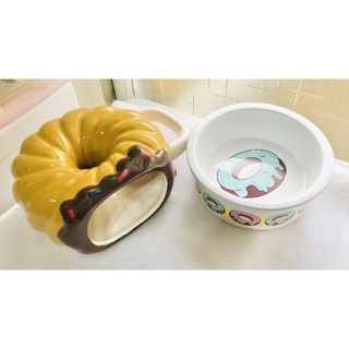 倉鼠用品 甜甜圈🍩 陶瓷窩 降溫窩 食盆 黃金鼠