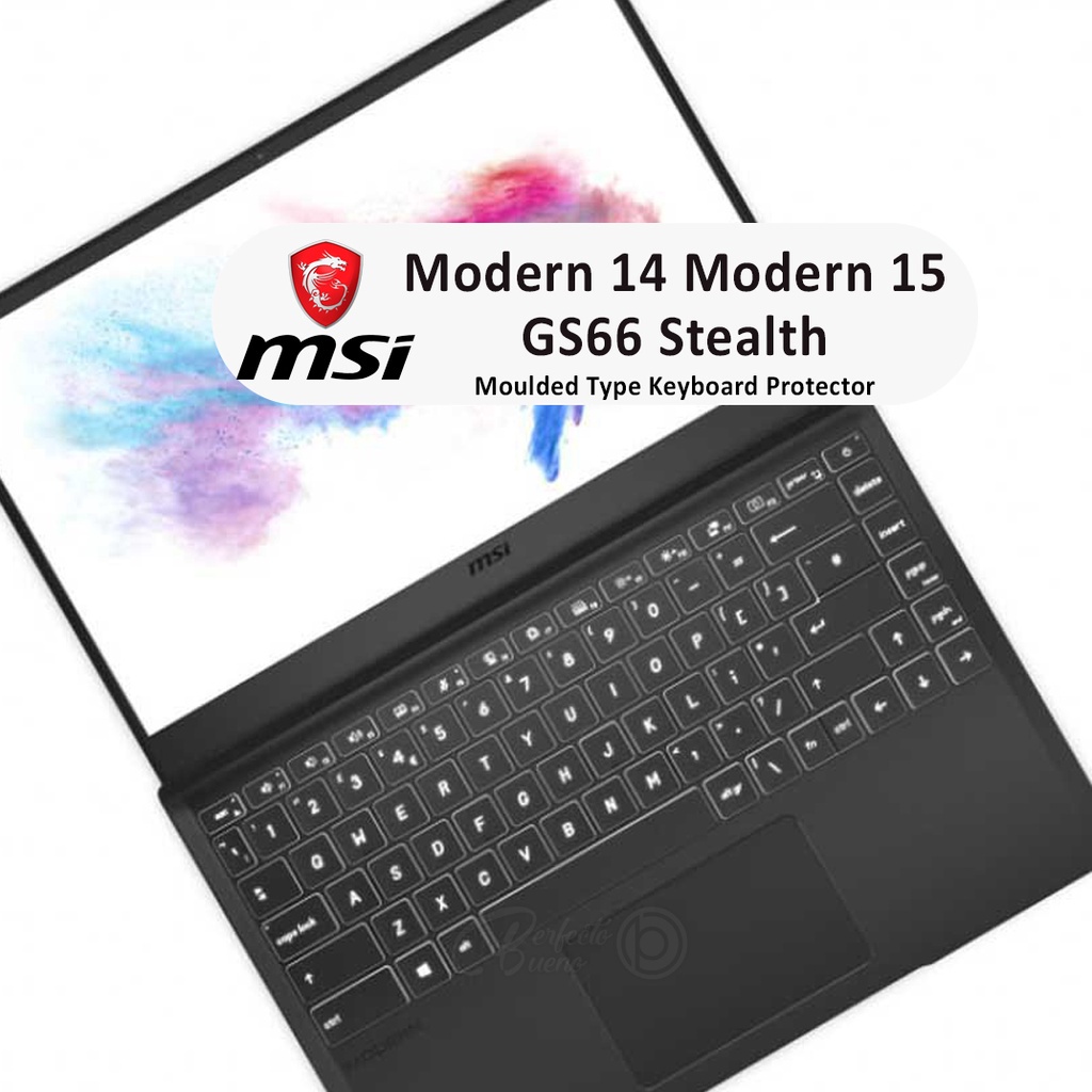適用於 MSI 現代 14 現代 15 GS66 GE66 隱形鍵盤蓋鍵盤保護貼 TPU 的鍵盤保護貼