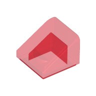 LEGO 樂高 54200 透明紅 平滑小斜角 Slope 30 1x1 4244363 6245252