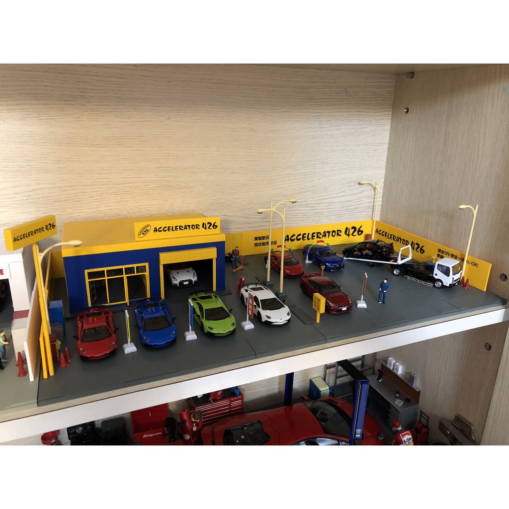 Tomytec Tomica 多美1 64 Tomicarama Vintage 04c 中古車行場景風火輪通用 蝦皮購物