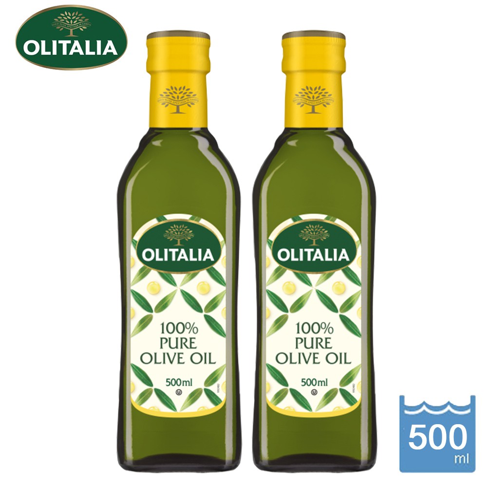 【Olitalia奧利塔】純橄欖油500mlx2瓶 超取限一組 禮盒裝 奧莉塔