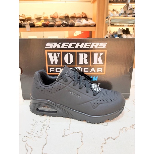 SKECHERS 女工作系列 UNO SR,黑 原價2890特價2310 108021BLK