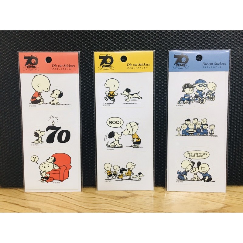 《現貨》日本製 史努比Snoopy 70週年限定造形貼紙 筆電 記事本 行李箱 造型貼紙