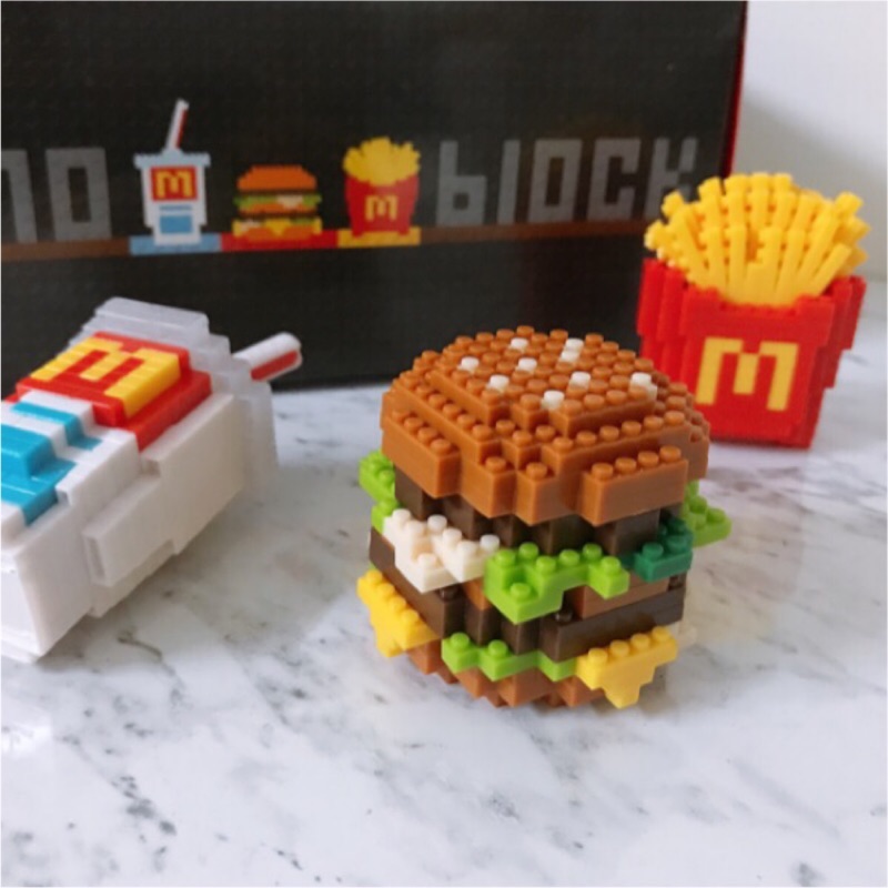 日本麥當勞 x nanoblock 超迷你限量大麥克套餐