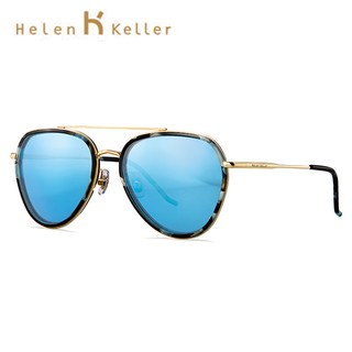 Helen Keller 時尚偏光墨鏡 狂野飛行員鏡框 抗紫外線 H8626