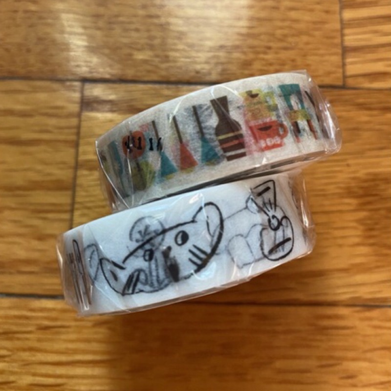 日本 東京 WRAPPLE 下島 mt 和紙膠帶 紙膠帶 限定款 動物 咖啡 時光