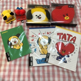 BTS BT21 防彈少年團 絨毛包 筆記本