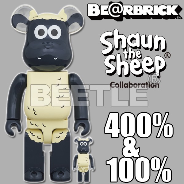 BEETLE BE@RBRICK SHAUN THE SHEEP 笑笑羊 庫柏力克熊 100% 400%