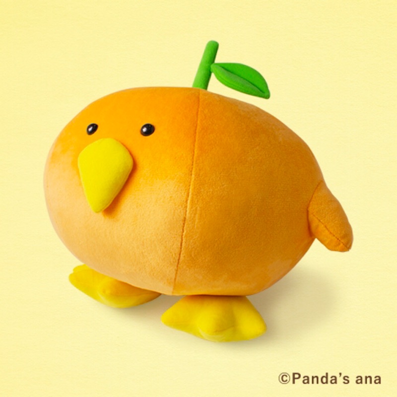 日本景品 熱帶水果鳥 橘子鳥 絨毛娃娃 絨毛玩偶