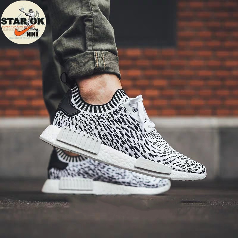 Adidas Originals NMD R1 PK 白色斑馬迷彩雪花襪套編織BZ0219 | 蝦皮購物