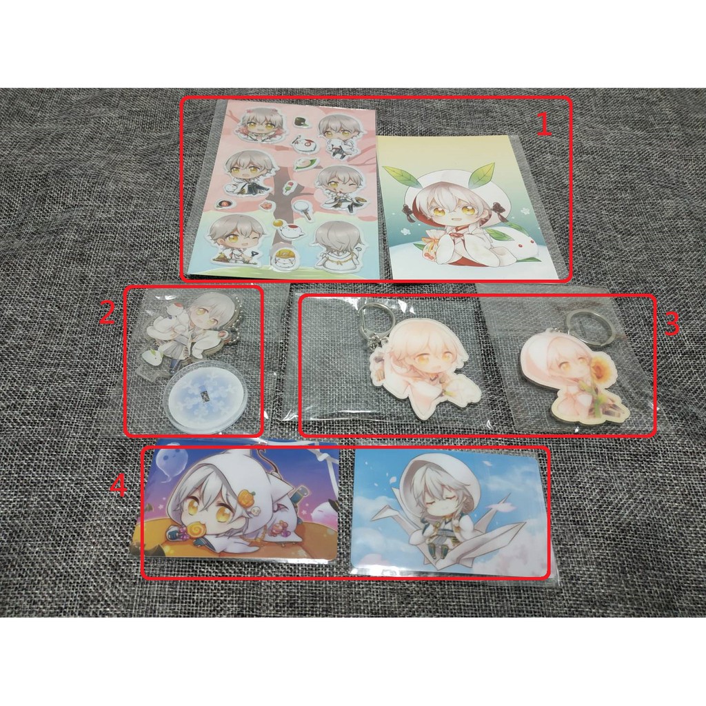 出清!  同人 刀劍亂舞 刀劍亂舞ONLINE 五條 太刀 Q版 鶴丸國永 透明立牌 壓克力吊飾 泡泡貼 卡貼