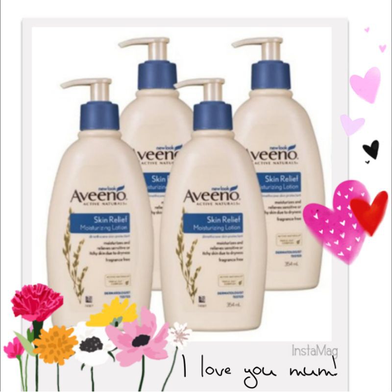 💕【Aveeno 艾惟諾】燕麥高效舒緩/洋甘菊保濕乳354ml/瓶