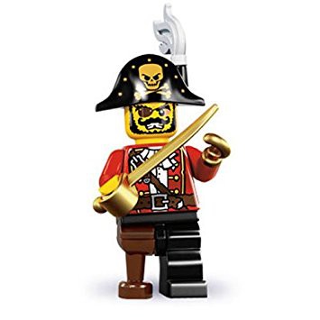 LEGO 樂高 8代 人偶包 單售15號 海盜船長 全新 8833  minifigures seaeon 8 八代