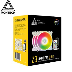 全新可刷卡 詢問優惠價-MONTECH 君主 Z3 ARGB 三合一組合包 風扇 12CM風扇 發光 RGB風扇