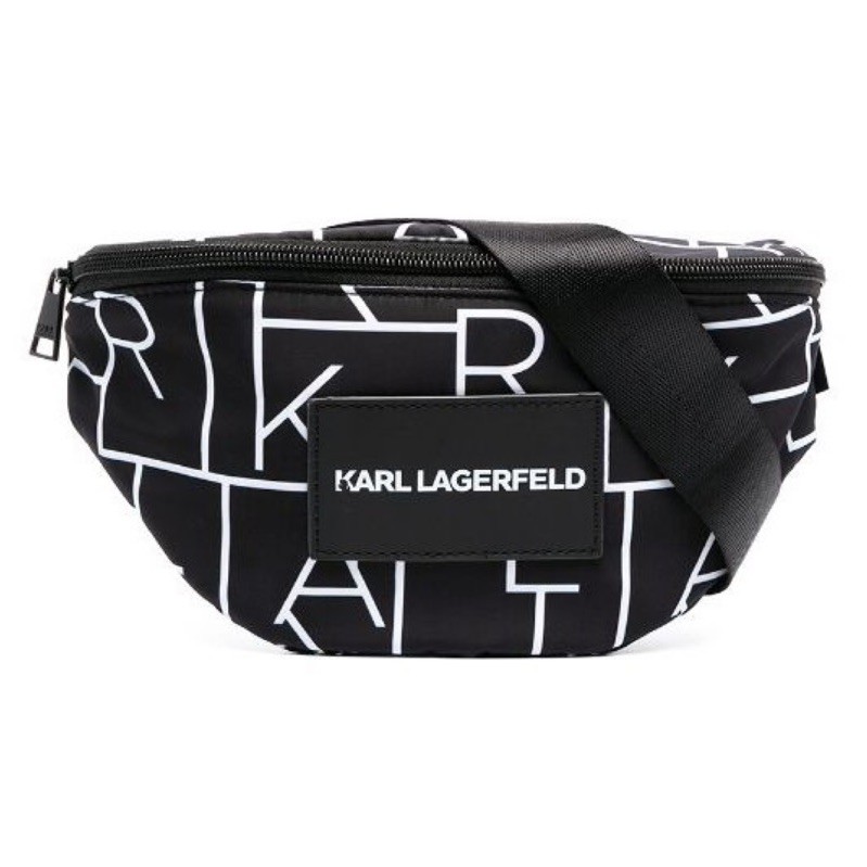 ✴Sparkle歐美精品✴ Karl Lagerfeld 歐版 老佛爺卡爾滿版字母設計腰包 胸包 青年版 預購