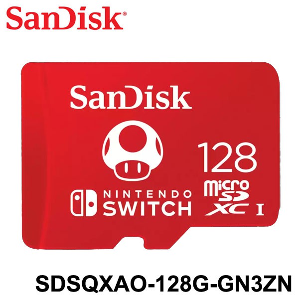 【3CTOWN】含稅 台灣公司貨 SanDisk 128GB 128G 任天堂 Switch 專用記憶卡 MicroSD