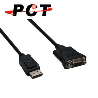 【PCT】DisplayPort轉VGA轉接線-34CM(DV034-P)