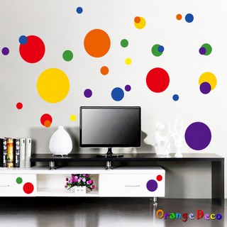 【橘果設計】圓圈 壁貼 牆貼 壁紙 DIY組合裝飾佈置