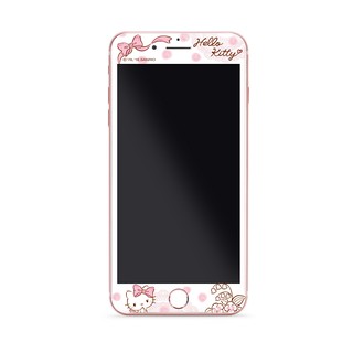 GARMMA Hello Kitty iPhone 7 iPhone7 i7 4.7吋 3D曲面珠光鋼化玻璃膜-小公主