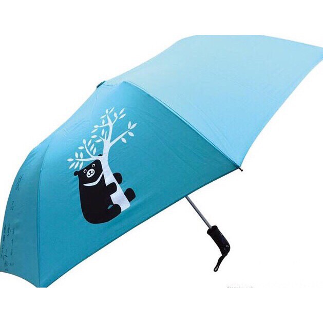 中鋼黑熊傘 台灣黑熊湖水綠Tiffany藍自動傘--中鋼股東會紀念品