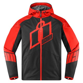 【美國ICON】MERC CRUSADER 防水D3O防摔外套 - 紅色