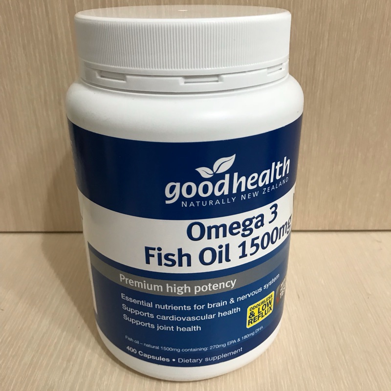 （全新現貨）紐西蘭 好健康 深海魚油 Good Health Omega 3 Fish Oil 1500mg 400粒