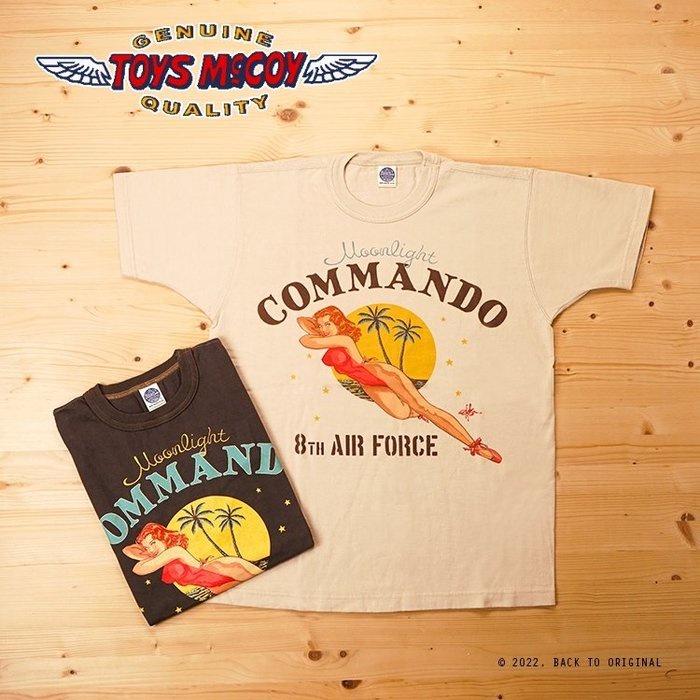 [BTO] TOYS McCOY – MOONLIGHT COMMANDO 軍事美女圖繪主題短袖T恤