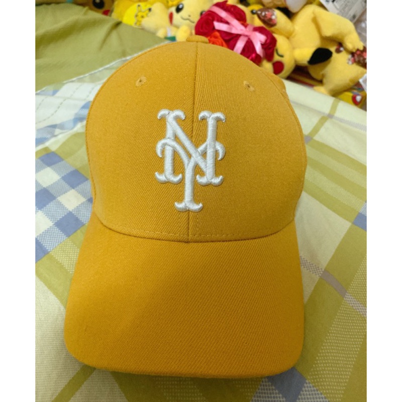 周子瑜 MLB x Twice 子瑜 棒球帽 黃色 芥末黃 NY 子瑜同款