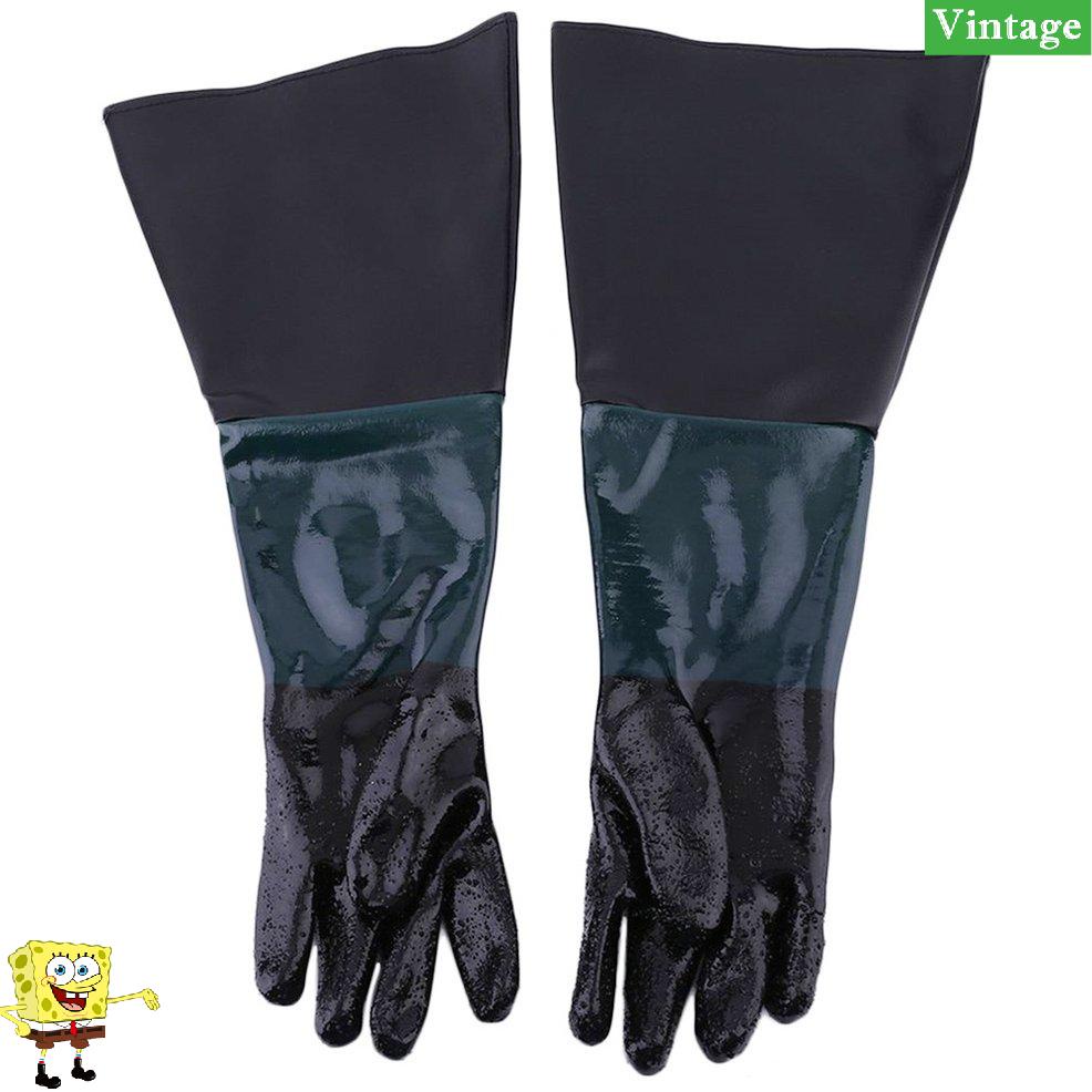 60 厘米噴砂手套, 用於噴砂器防滑勞工保護手套