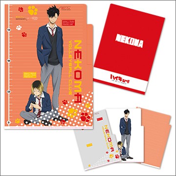 日版排球少年ハイキュー Hq 資料夾3層資料夾制服音駒黑尾鐵朗孤爪研磨 蝦皮購物