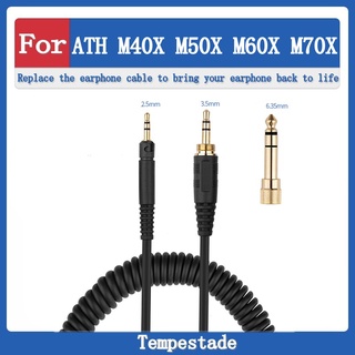 適用於 ATH M40X M50X M60X M70X 耳機線 音頻線 頭戴式耳機替換線材