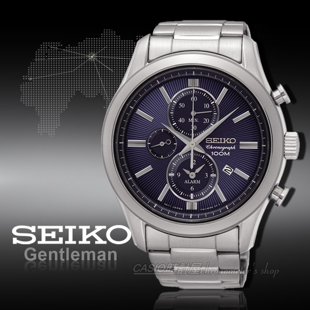 時計屋 手錶專賣店 SNAF65P1  SEIKO 三眼計時男錶 不鏽鋼錶帶 防水100米 全新品 保固一年 含稅發票