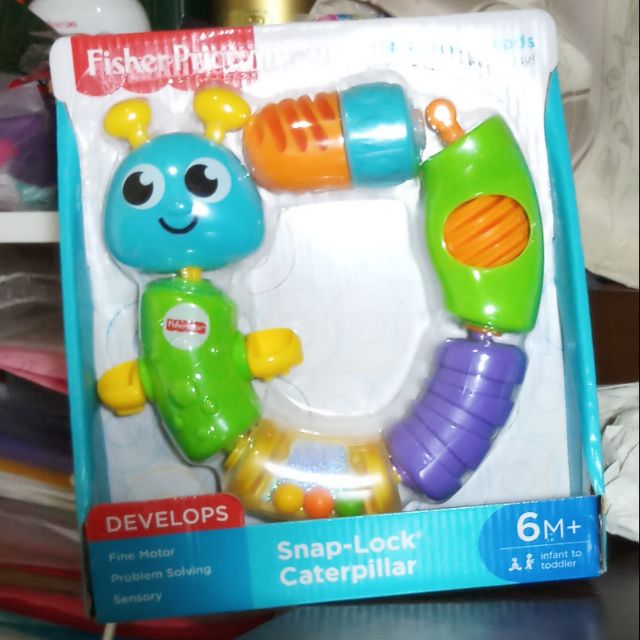 【全新出售】費雪寶寶毛毛蟲觸感磨牙玩具