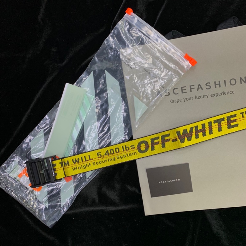 ASCE | Off-White 黑頭兩米工業皮帶（實拍）